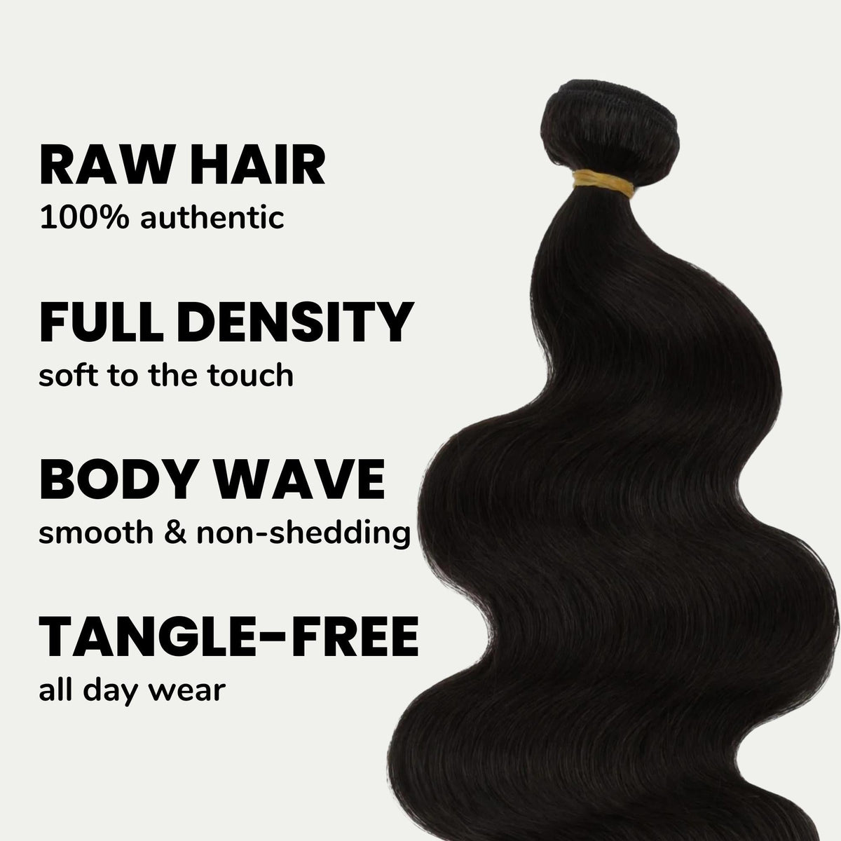 Raw Body Wave 100% Human Hair Bundles