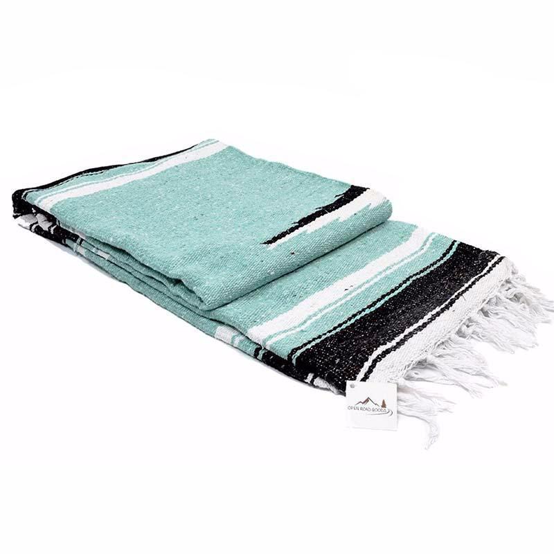 Mint Diamond Yoga Blanket